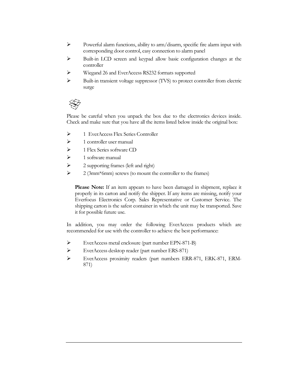 Parts list | EverFocus EFC--02-1-A User Manual | Page 10 / 75