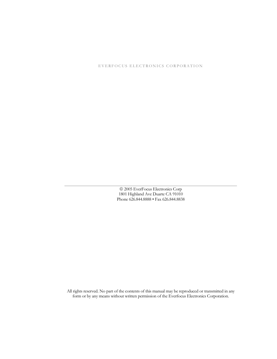 Efc-02-1a instruction guide | EverFocus EFC--02-1-A User Manual | Page 2 / 75