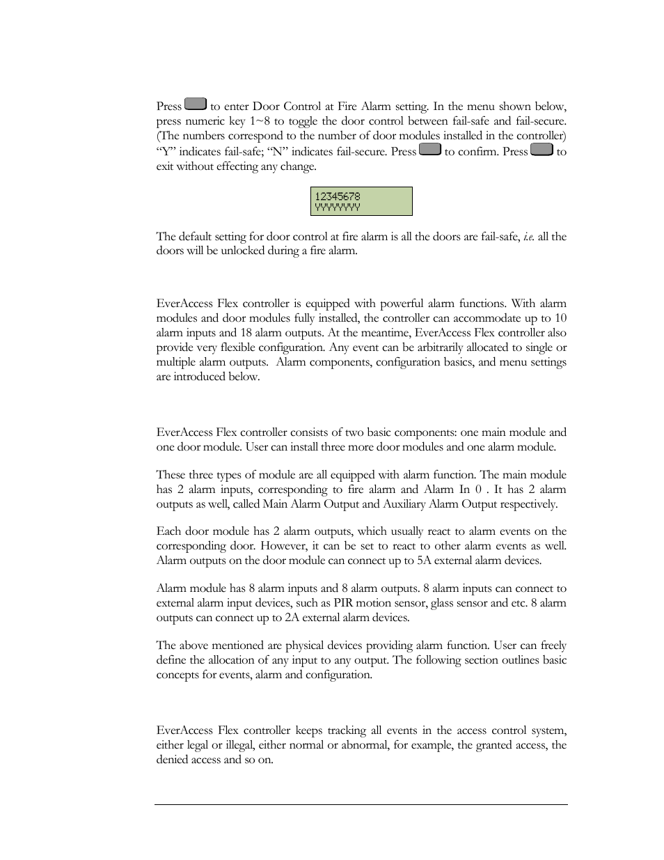 Alarm setting, Components for alarm, Alarm configuration basics | EverFocus EFC--02-1-A User Manual | Page 55 / 75