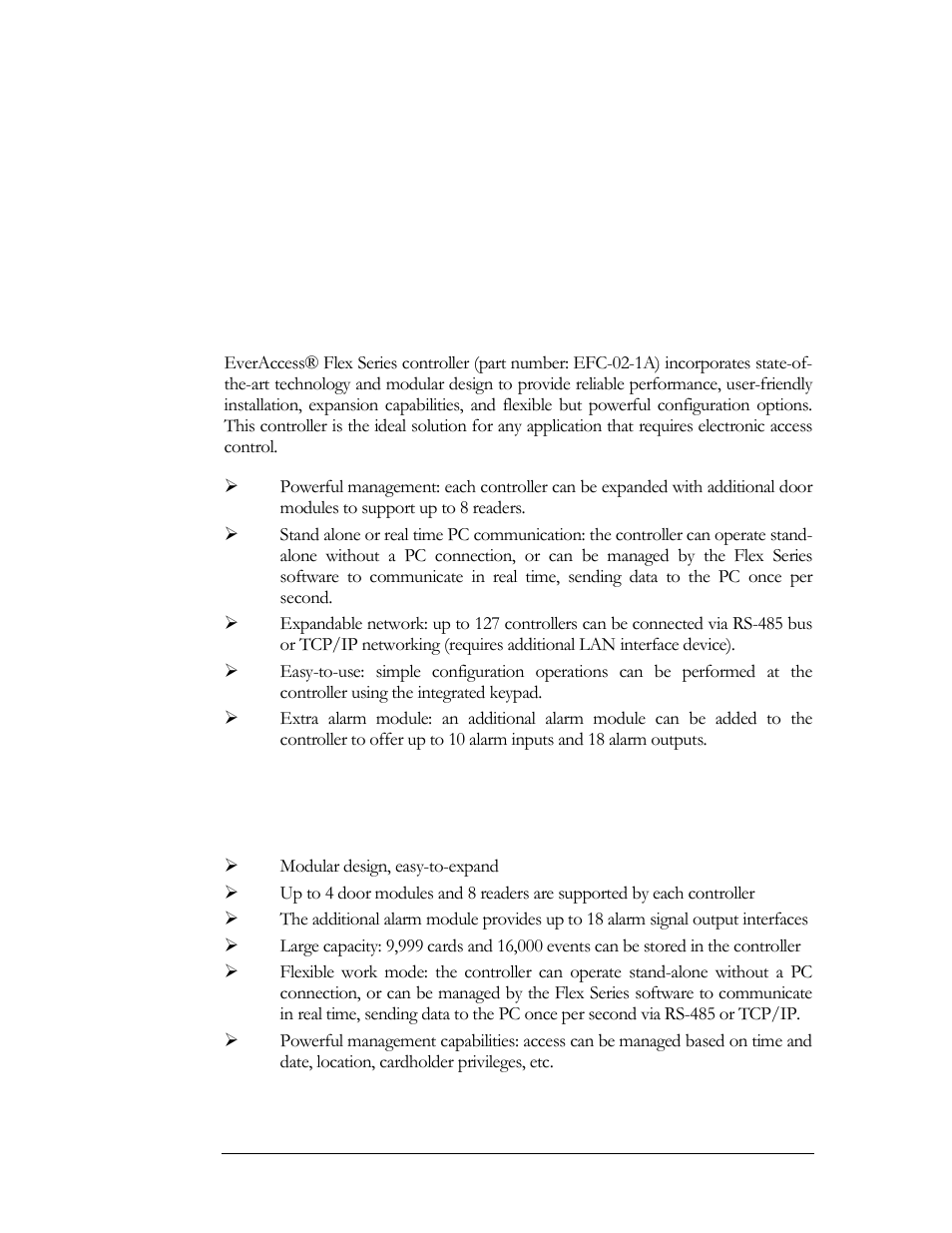 Product overview, Chapter, Features | EverFocus EFC--02-1-A User Manual | Page 9 / 75