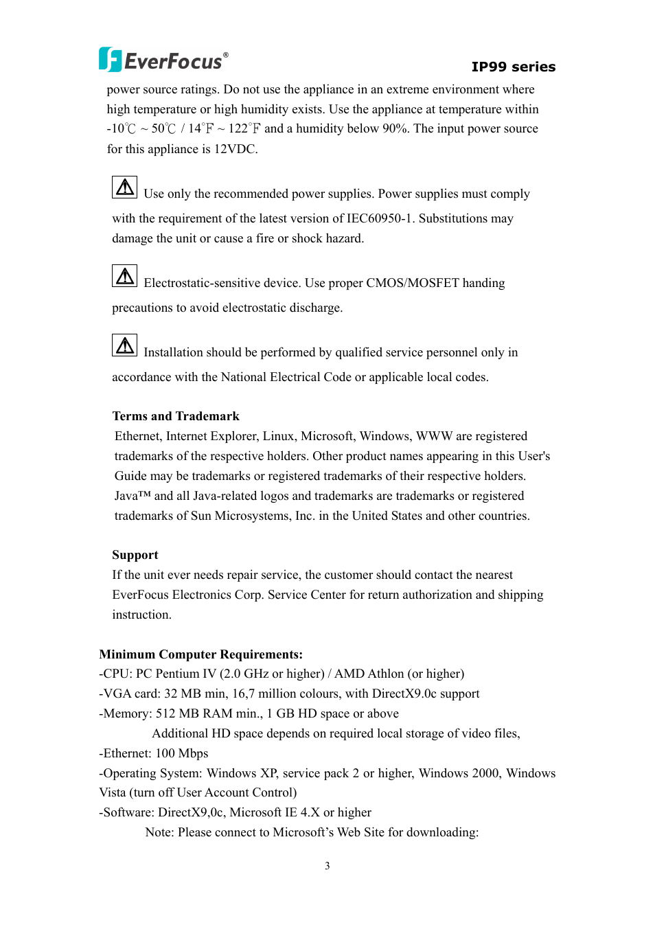 EverFocus EVS110 User Manual | Page 4 / 32