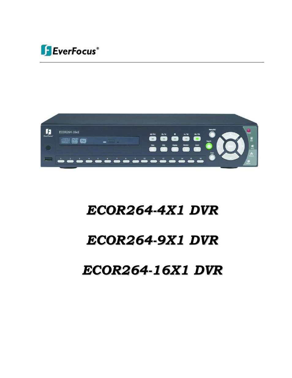 EverFocus ECOR264-4X1 User Manual | 147 pages