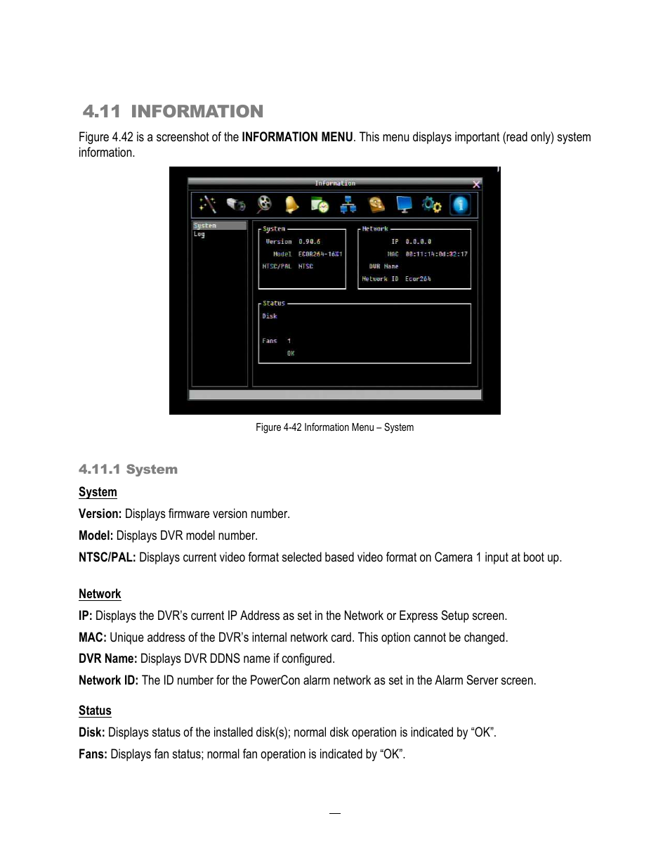 11 information | EverFocus ECOR264-4X1 User Manual | Page 106 / 147