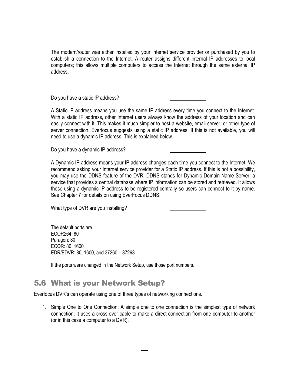 6 what is your network setup | EverFocus ECOR264-4X1 User Manual | Page 111 / 147