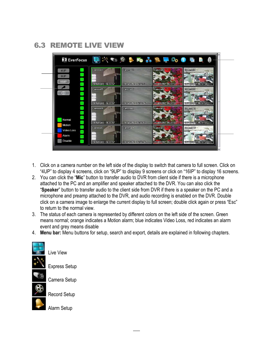 3 remote live view | EverFocus ECOR264-4X1 User Manual | Page 129 / 147