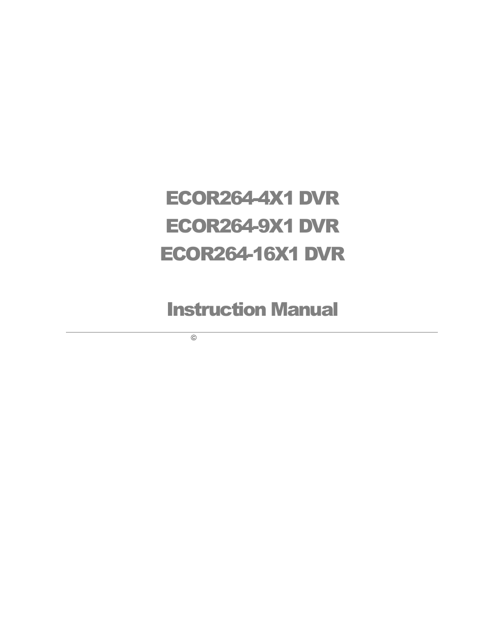 EverFocus ECOR264-4X1 User Manual | Page 2 / 147