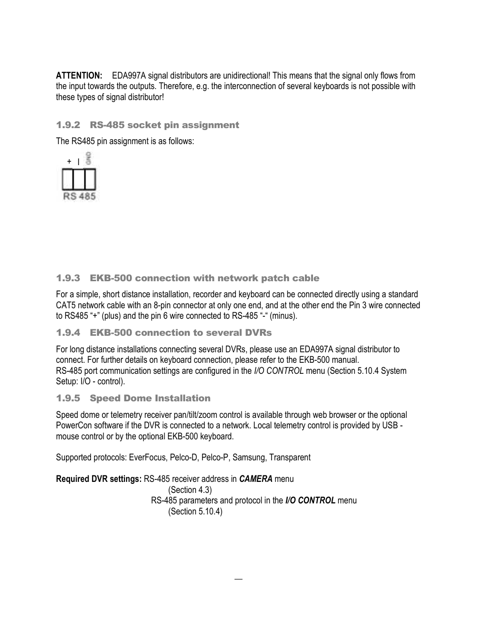 EverFocus ECOR264-4X1 User Manual | Page 20 / 147