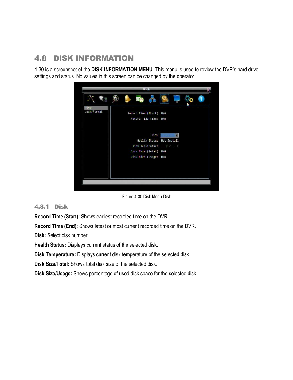8 disk information | EverFocus ECOR264-4X1 User Manual | Page 92 / 147