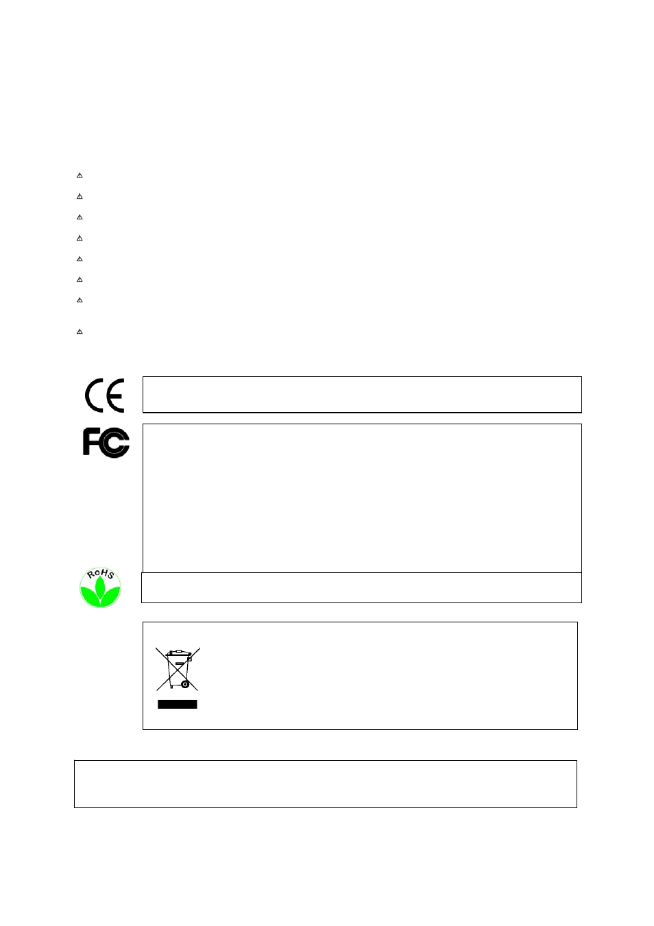 Safety warnings | EverFocus EAN-1350 User Manual | Page 2 / 59