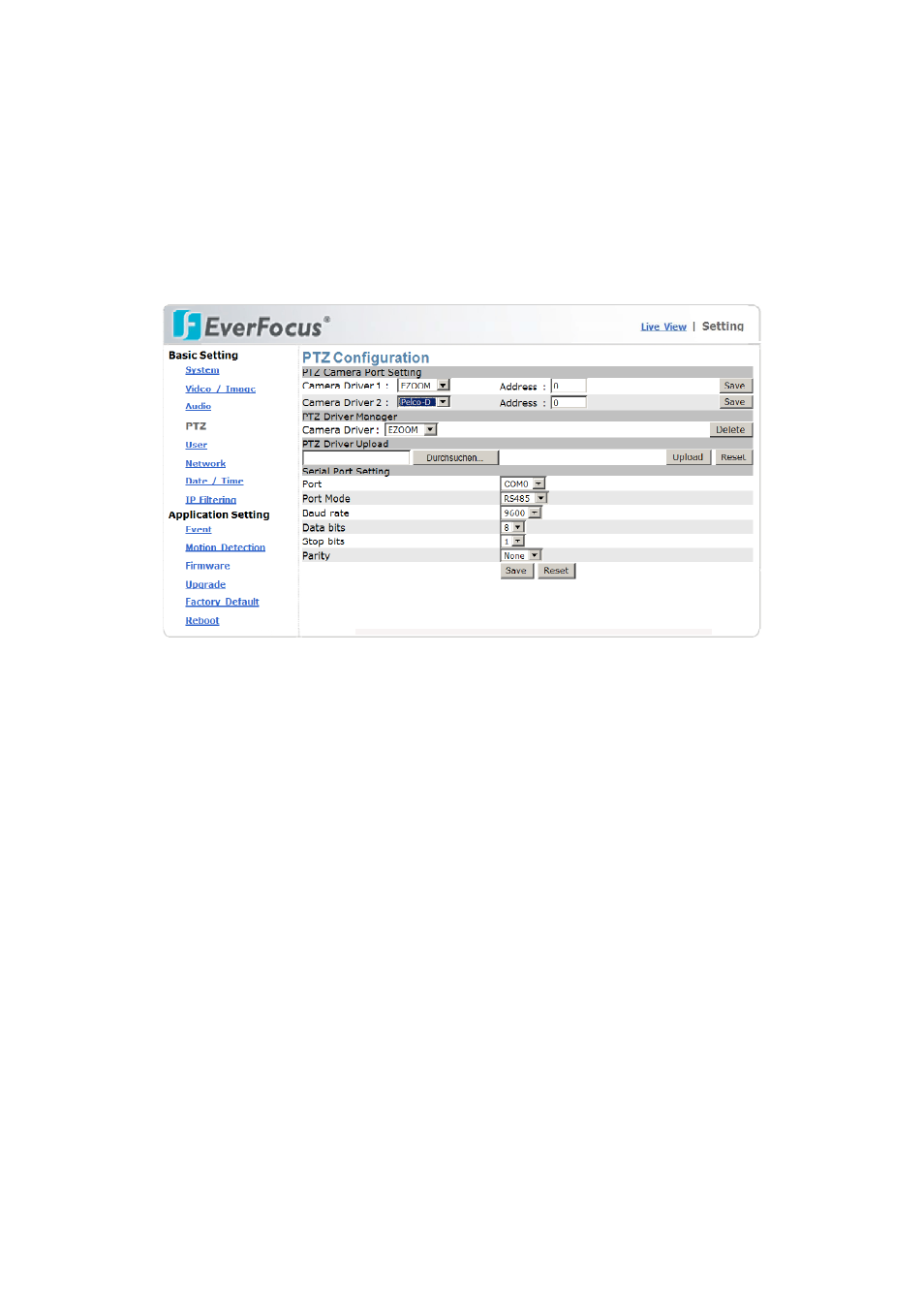 5 ptz | EverFocus EAN-1350 User Manual | Page 27 / 59