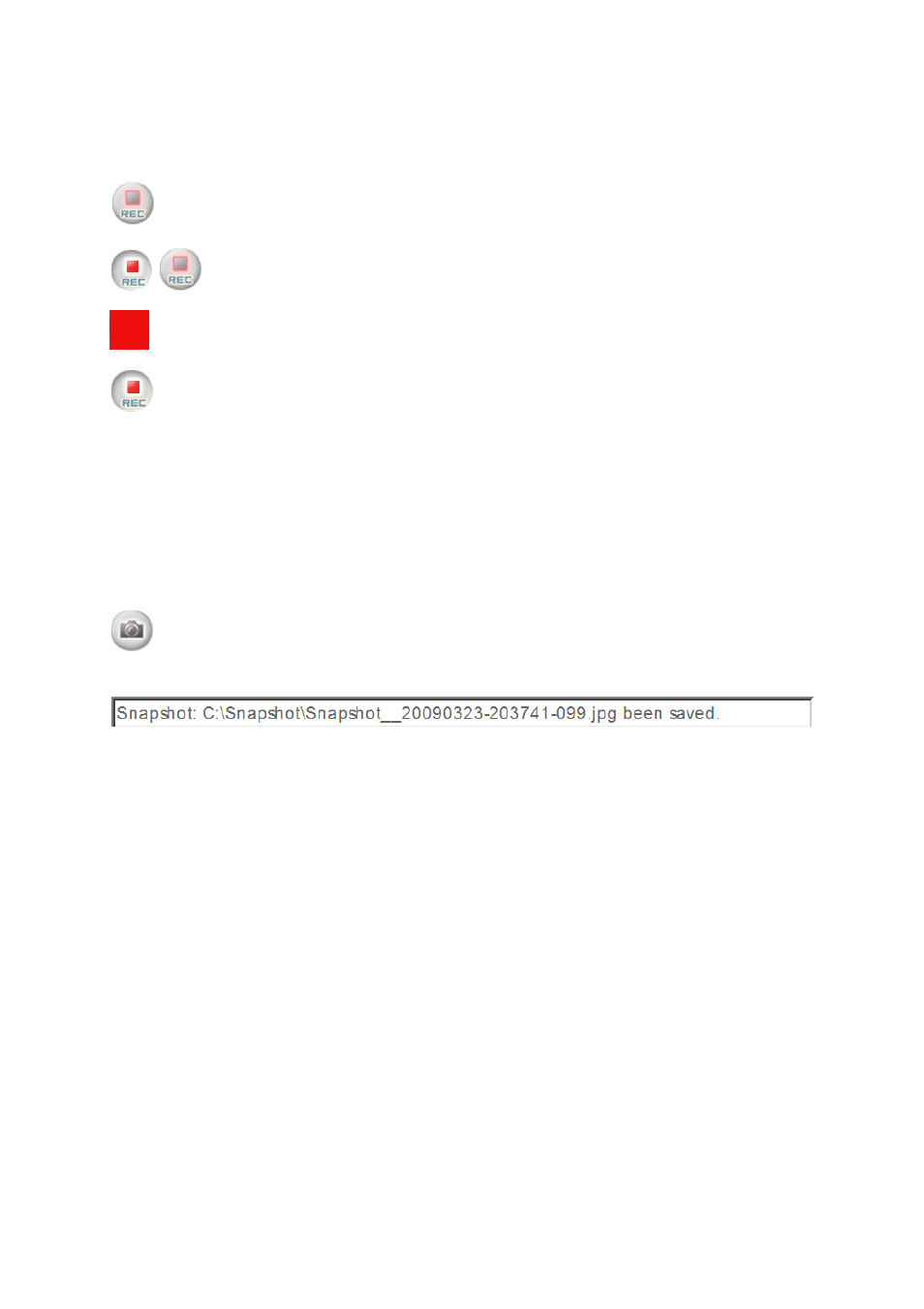 6 manual record, 7 manual snapshot | EverFocus EAN-1350 User Manual | Page 56 / 59