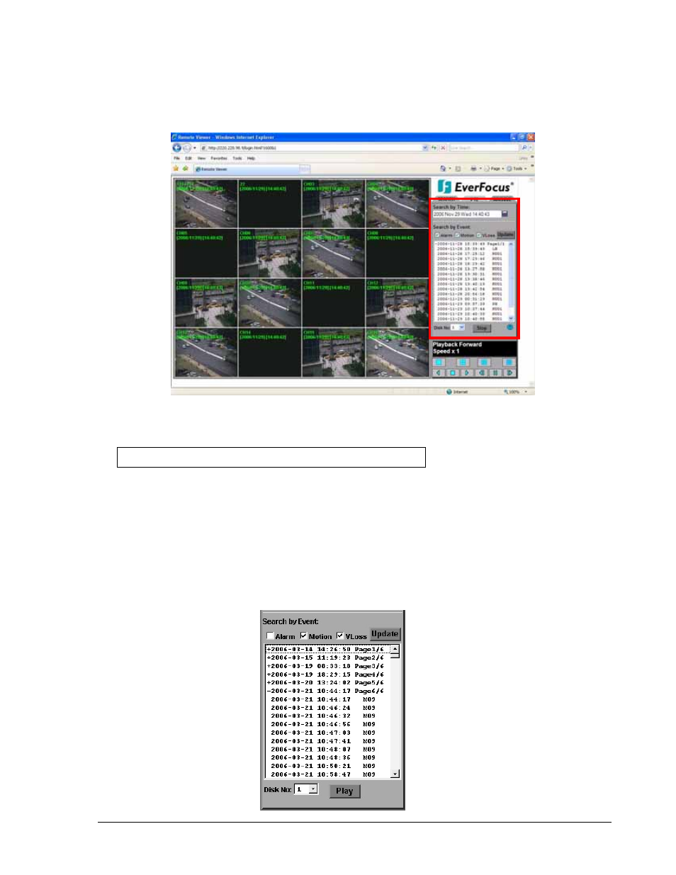 2 search by event | EverFocus EDVR SERIES User Manual | Page 130 / 148