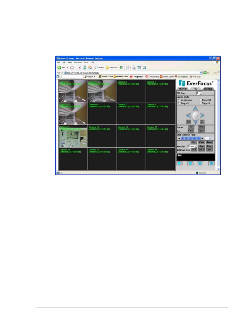 2 ptz control | EverFocus EDVR SERIES User Manual | Page 131 / 148