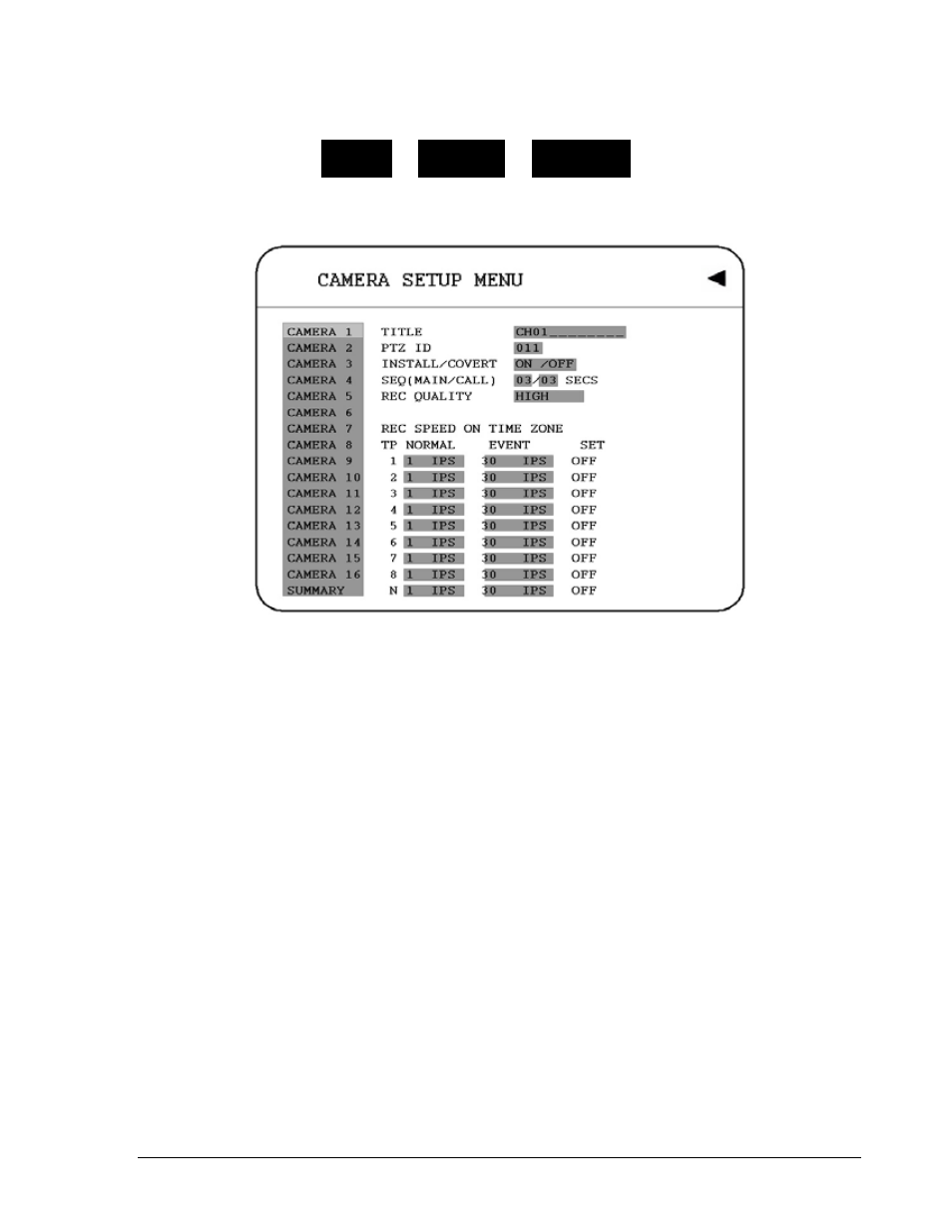 2 camera setup menu | EverFocus EDVR SERIES User Manual | Page 32 / 148