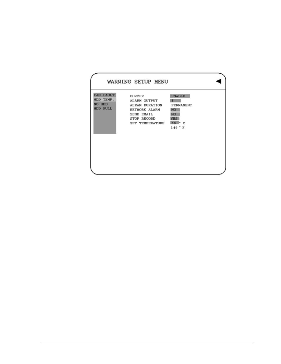 2 hdd temp | EverFocus EDVR SERIES User Manual | Page 67 / 148