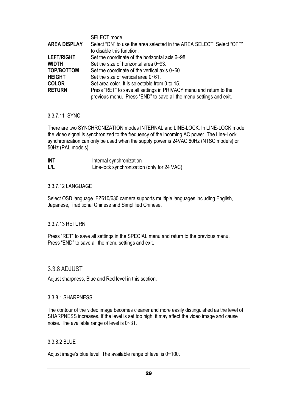 EverFocus EZ630 User Manual | Page 29 / 33