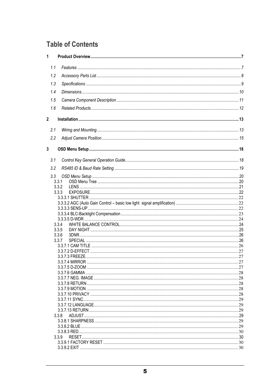 EverFocus EZ630 User Manual | Page 5 / 33