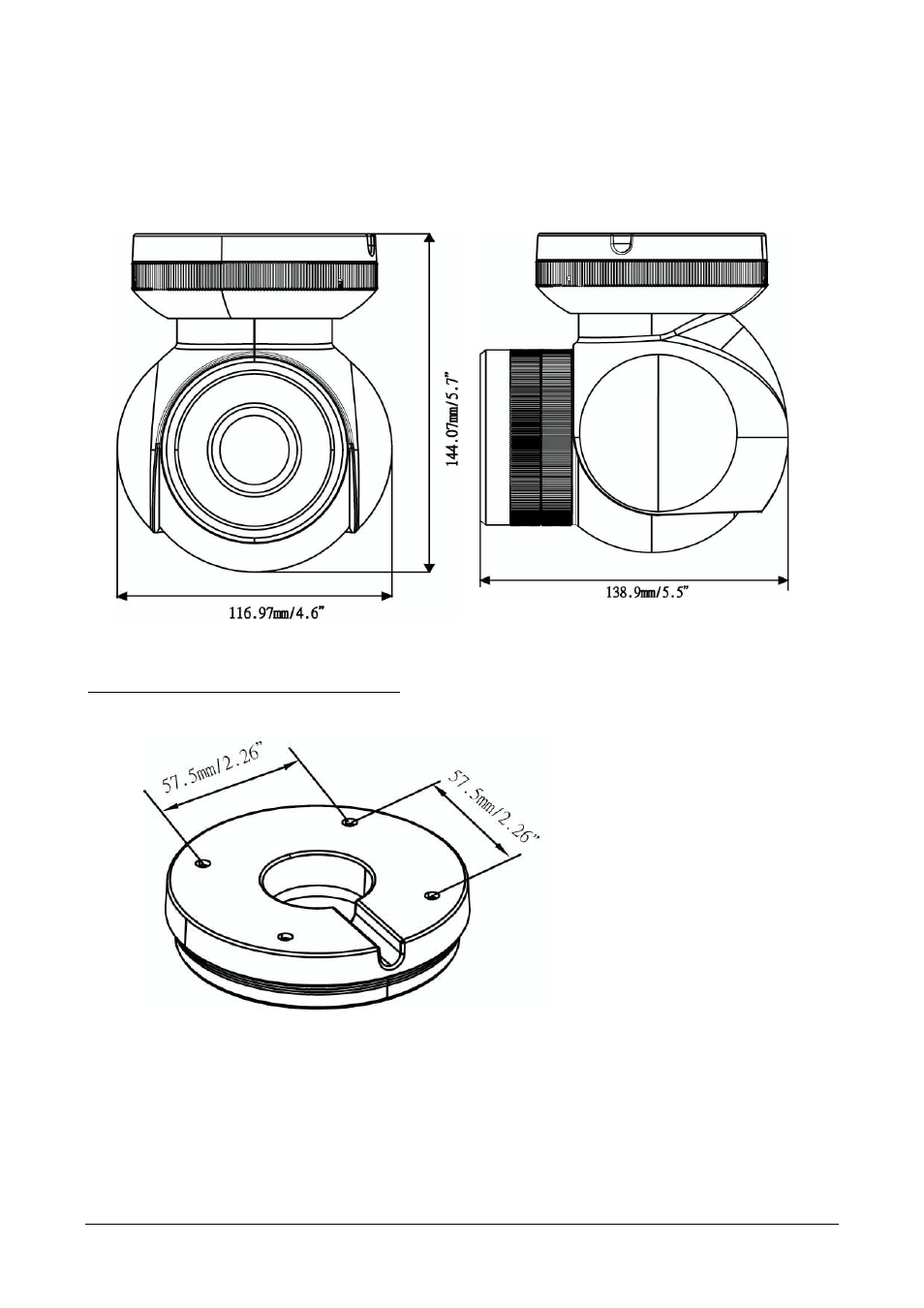 4 dimensions | EverFocus EBD430 User Manual | Page 8 / 15
