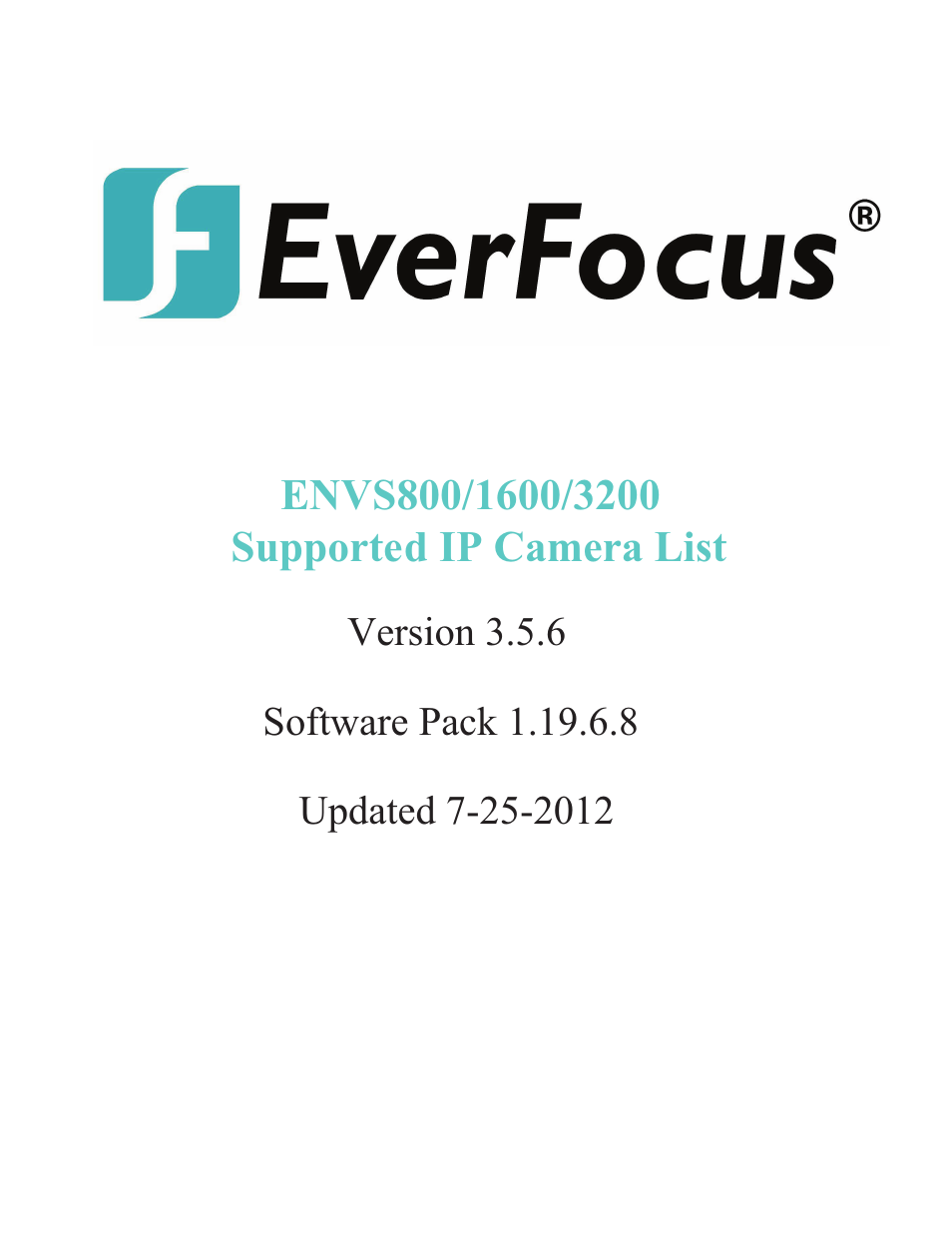 EverFocus ENVS800  EN User Manual | 123 pages