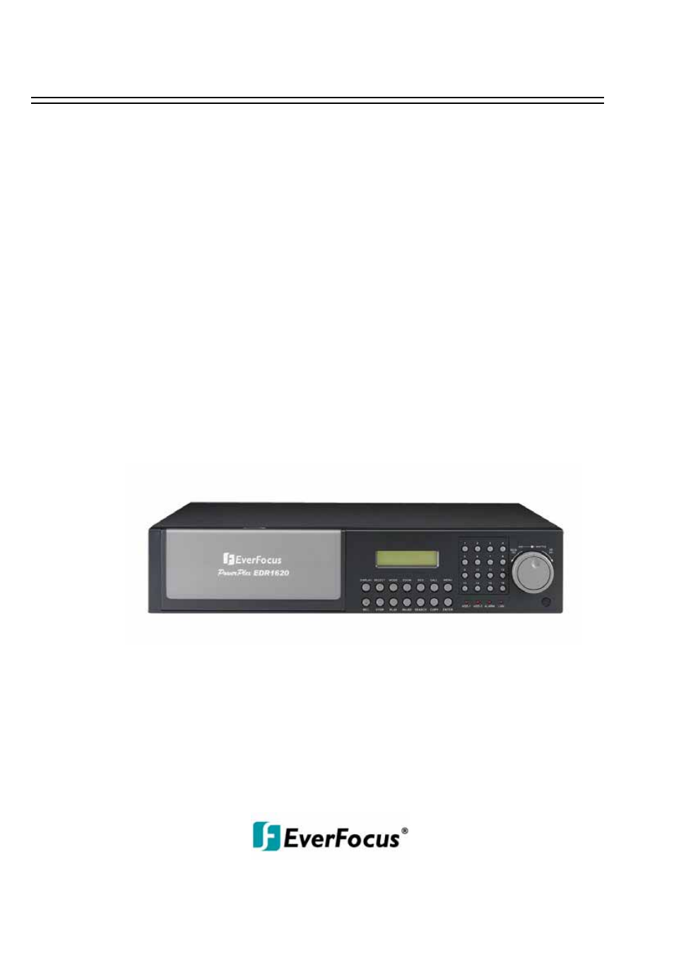 EverFocus EDR920 User Manual | 77 pages