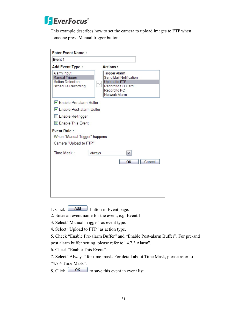 EverFocus EAN800AW User Manual | Page 31 / 44