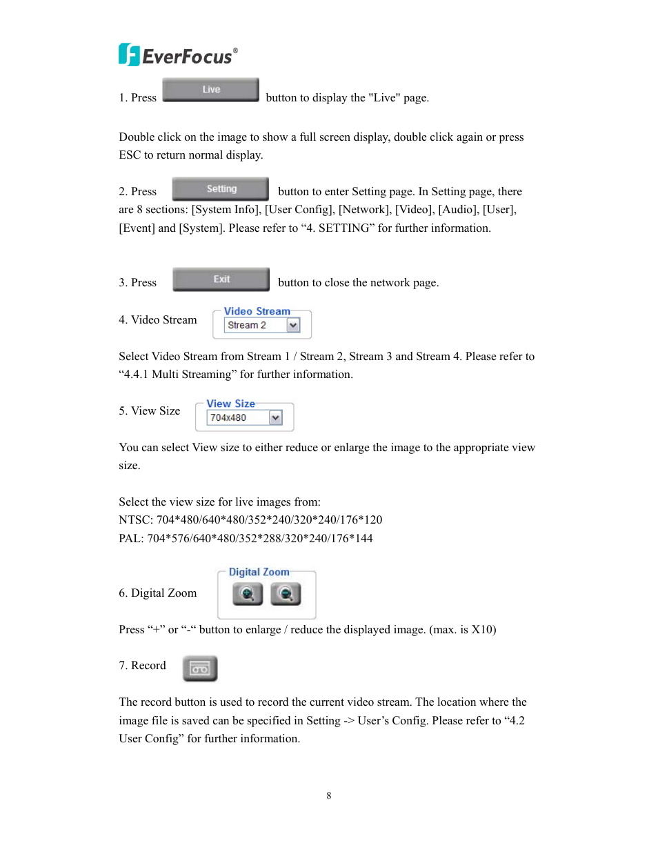 EverFocus EAN800AW User Manual | Page 8 / 44