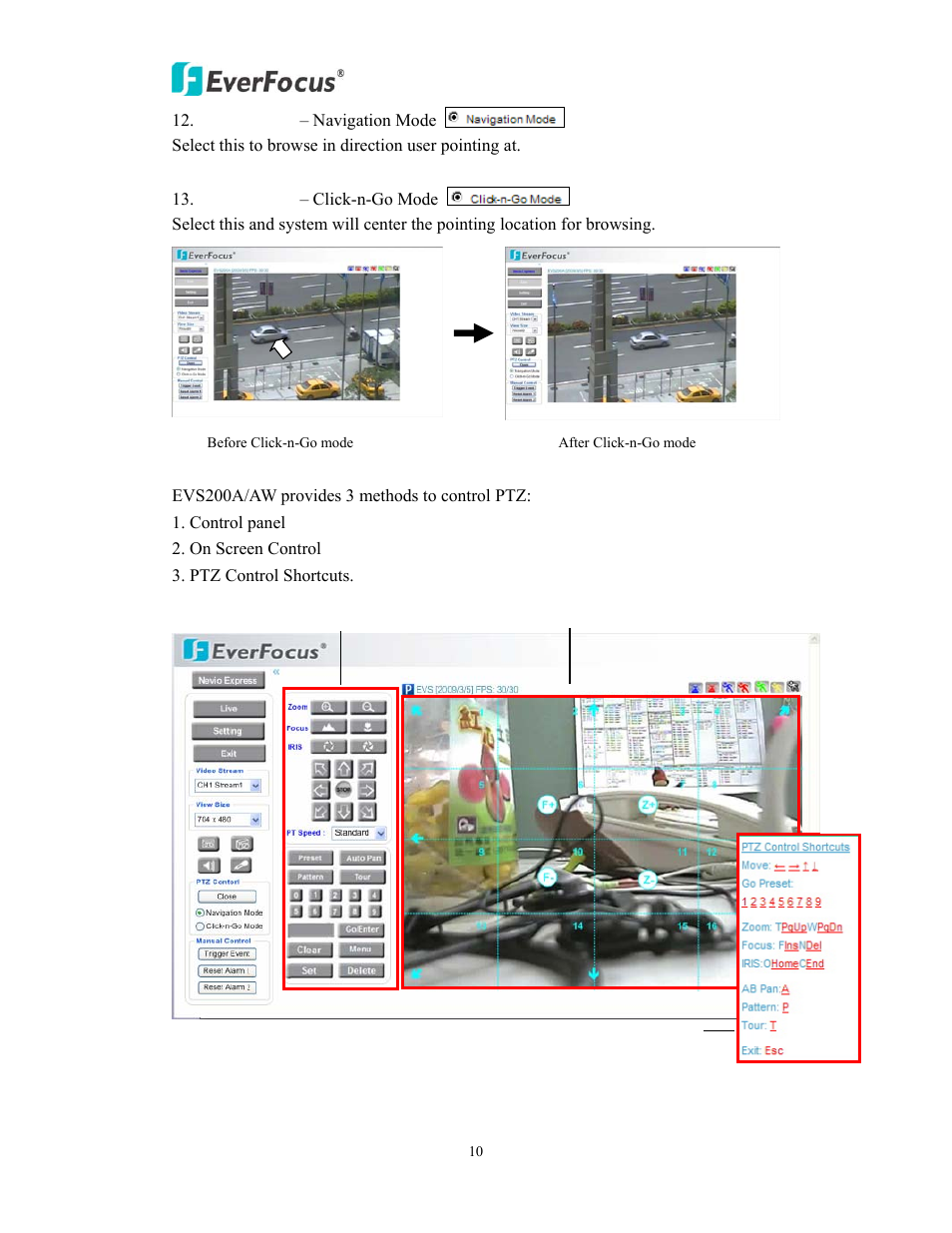 EverFocus EVS200A/AW User Manual | Page 10 / 51