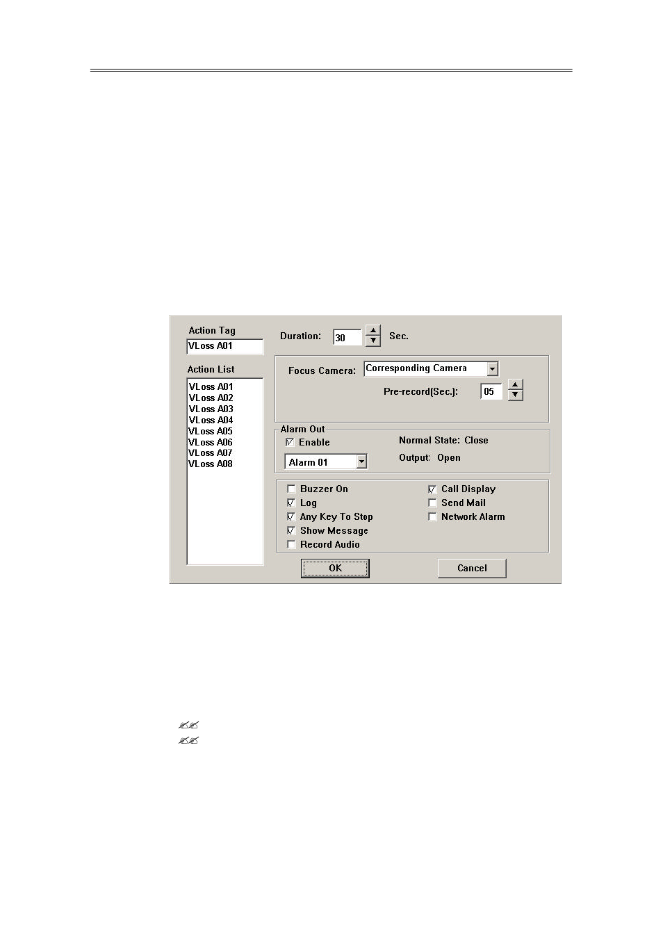 6 video loss action setup | EverFocus EDR1600 User Manual | Page 28 / 72