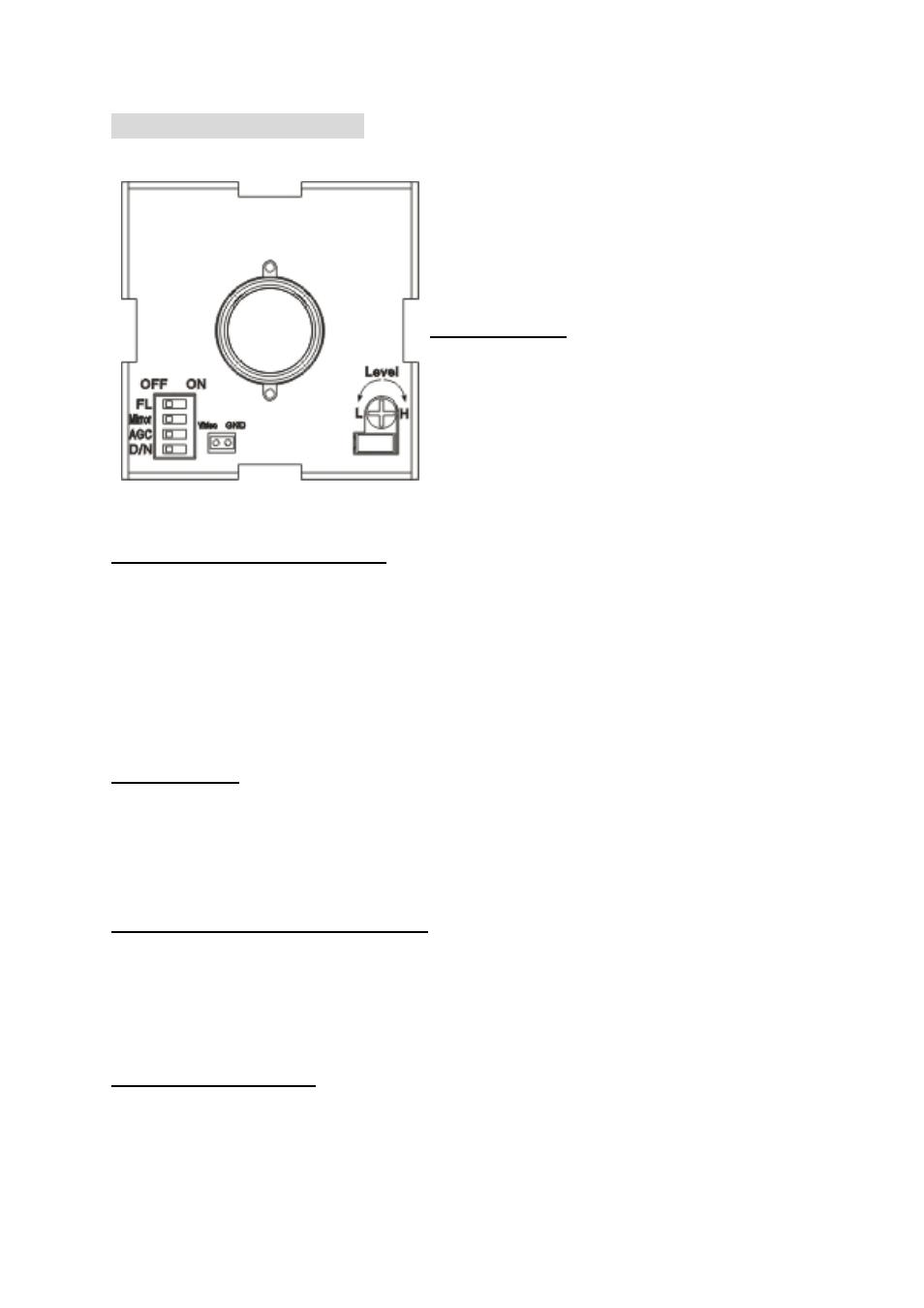 Fl (flickerless function) on/off, Agc (automatic gain control) off/on | EverFocus EHD300 User Manual | Page 8 / 13