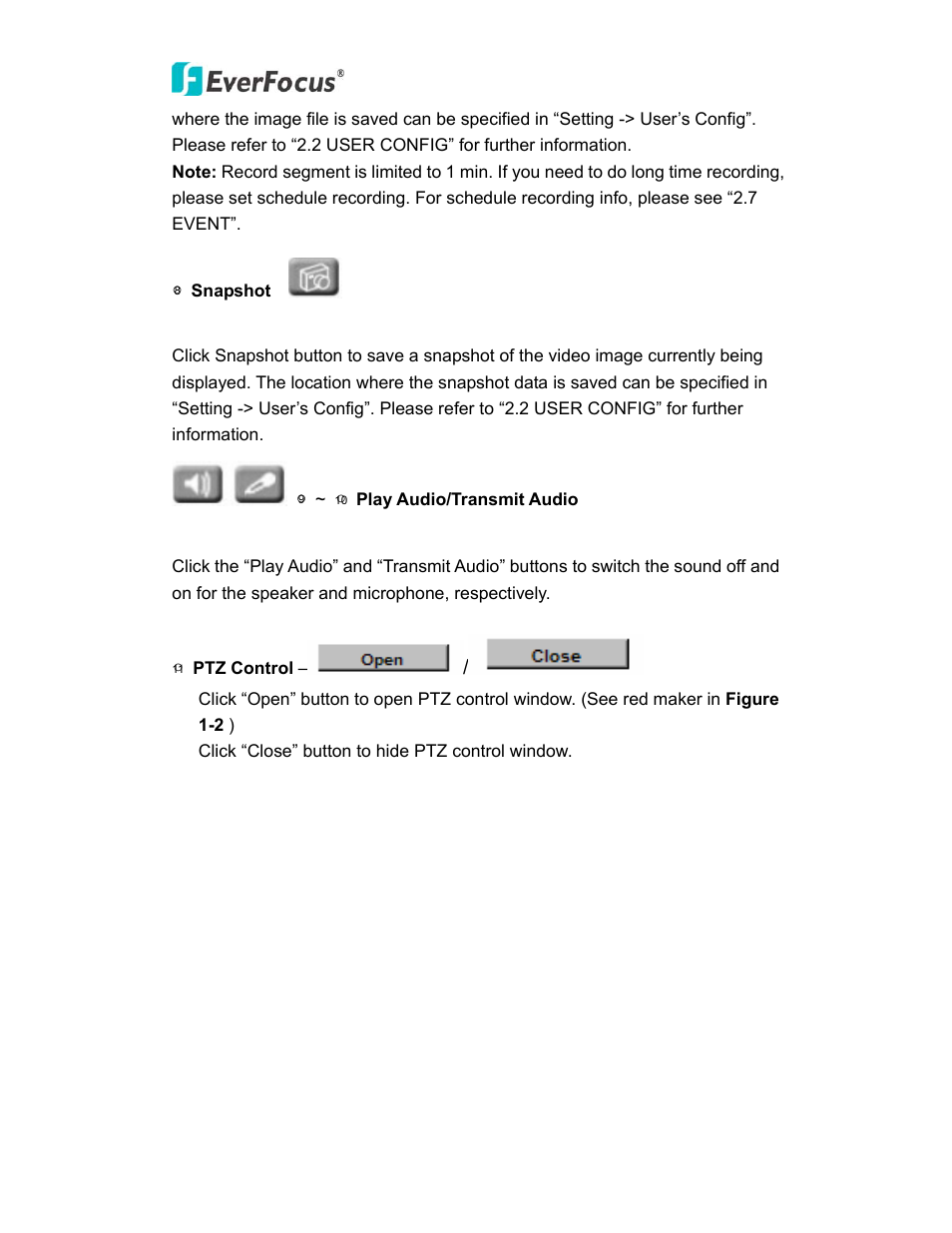 EverFocus PTZ SPEED DOME EPN3600 User Manual | Page 11 / 88