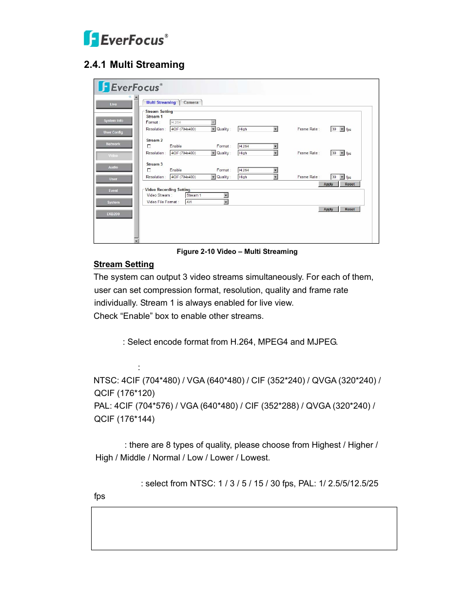 EverFocus PTZ SPEED DOME EPN3600 User Manual | Page 28 / 88