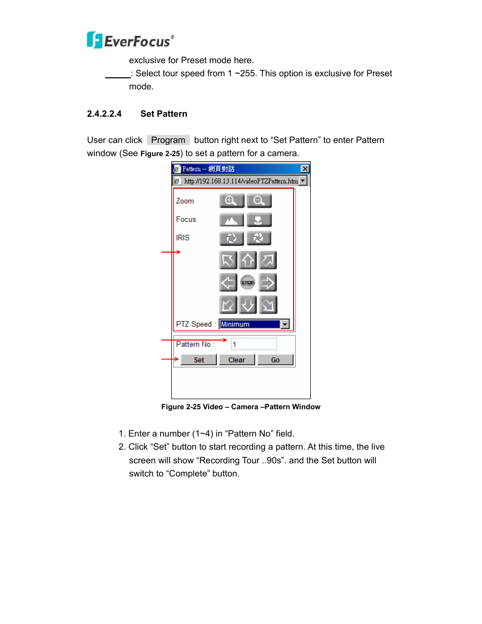 EverFocus PTZ SPEED DOME EPN3600 User Manual | Page 45 / 88