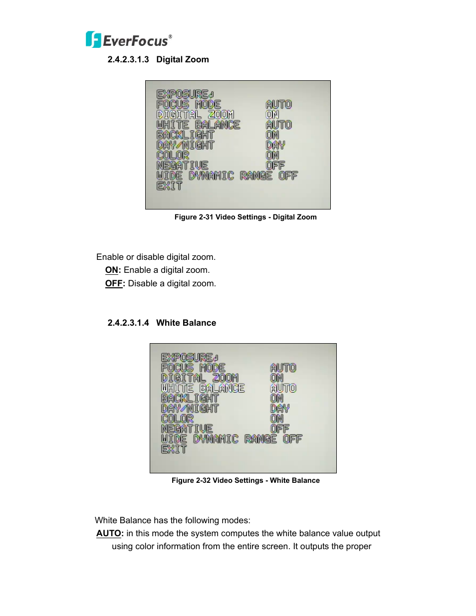 EverFocus PTZ SPEED DOME EPN3600 User Manual | Page 52 / 88