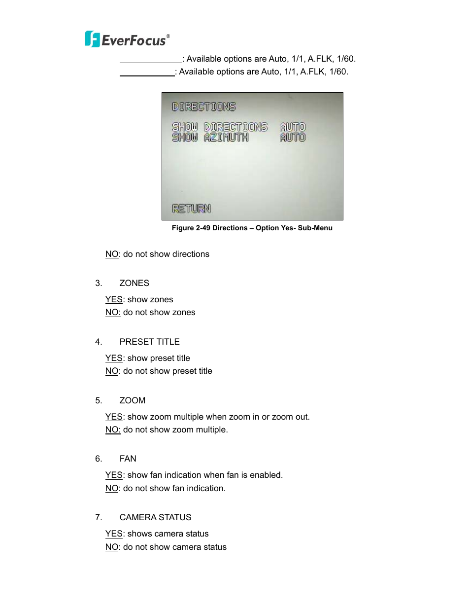 EverFocus PTZ SPEED DOME EPN3600 User Manual | Page 62 / 88