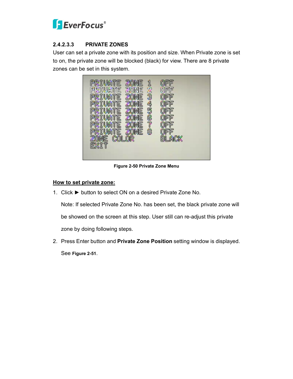 EverFocus PTZ SPEED DOME EPN3600 User Manual | Page 63 / 88