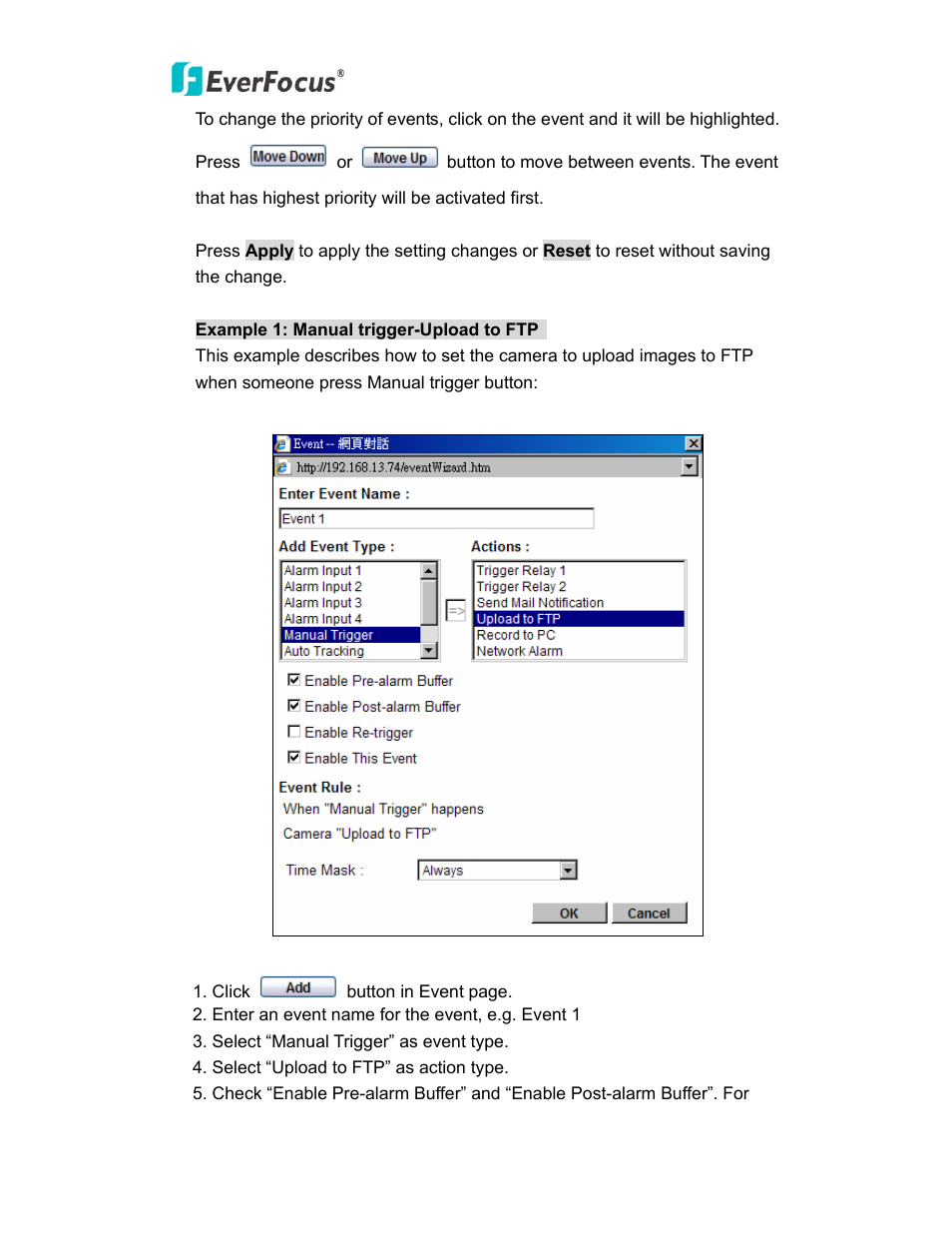 EverFocus PTZ SPEED DOME EPN3600 User Manual | Page 71 / 88