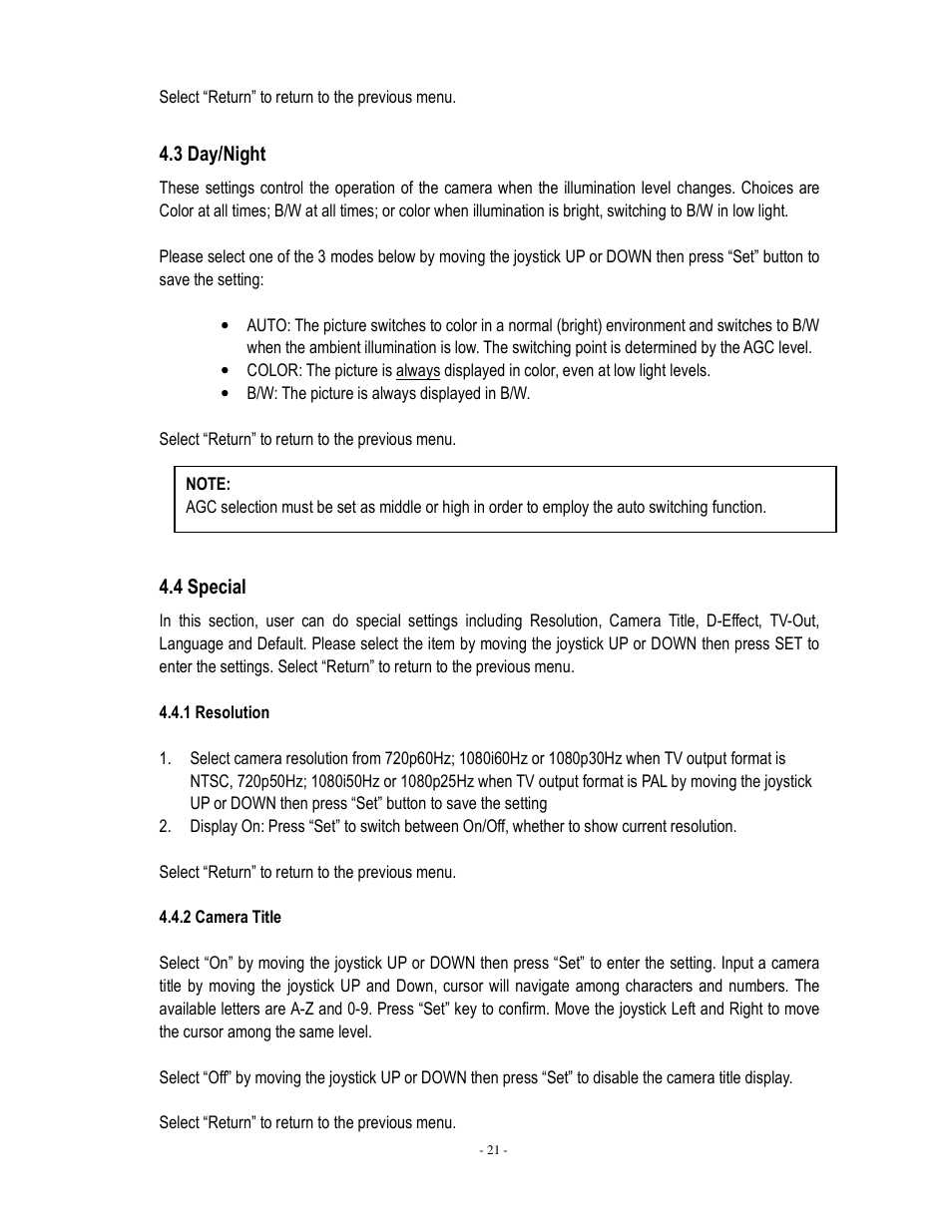 EverFocus EHH5200 User Manual | Page 22 / 25