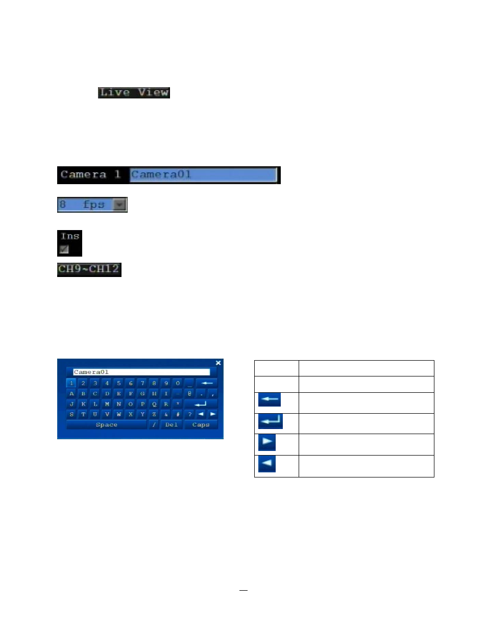 3 field input options, Field input options | EverFocus EMV1200 User Manual | Page 33 / 137