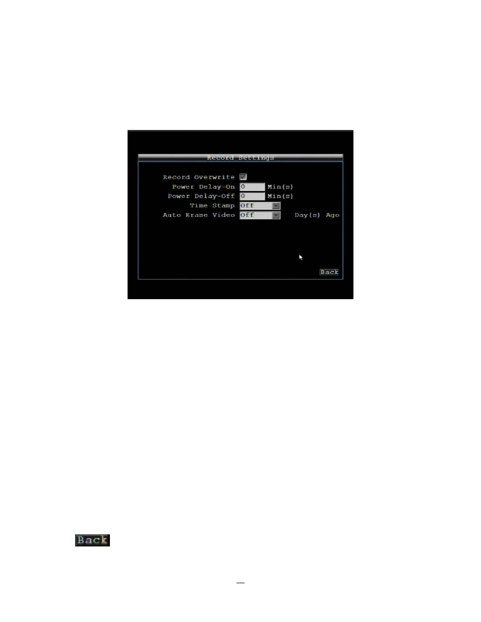 3 record setting, 1 record, 3 record | Setting, Record | EverFocus EMV1200 User Manual | Page 52 / 137