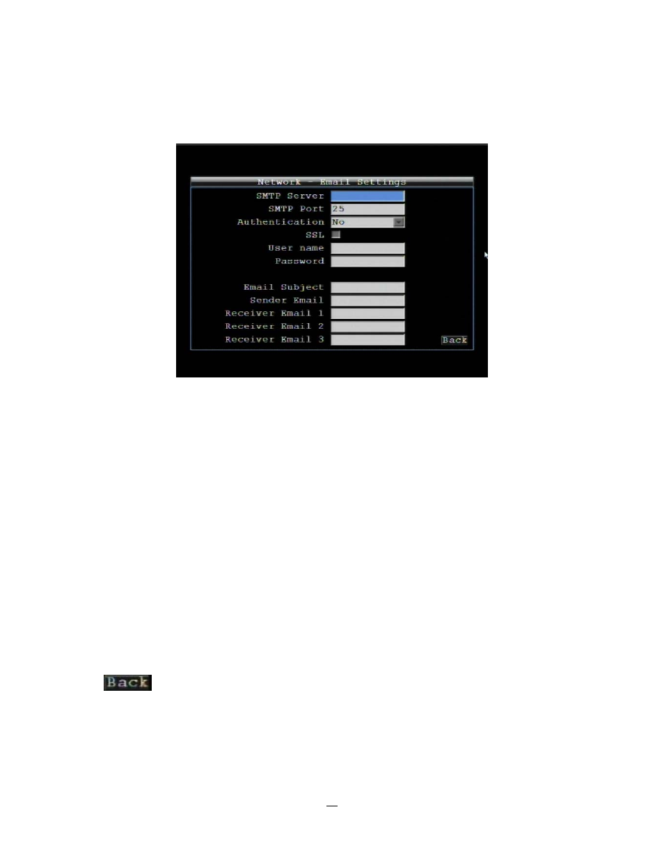 4 email settings, Email settings | EverFocus EMV1200 User Manual | Page 81 / 137