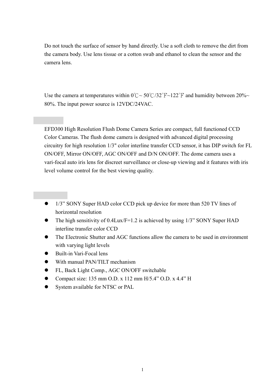 EverFocus EFD300 User Manual | Page 2 / 10