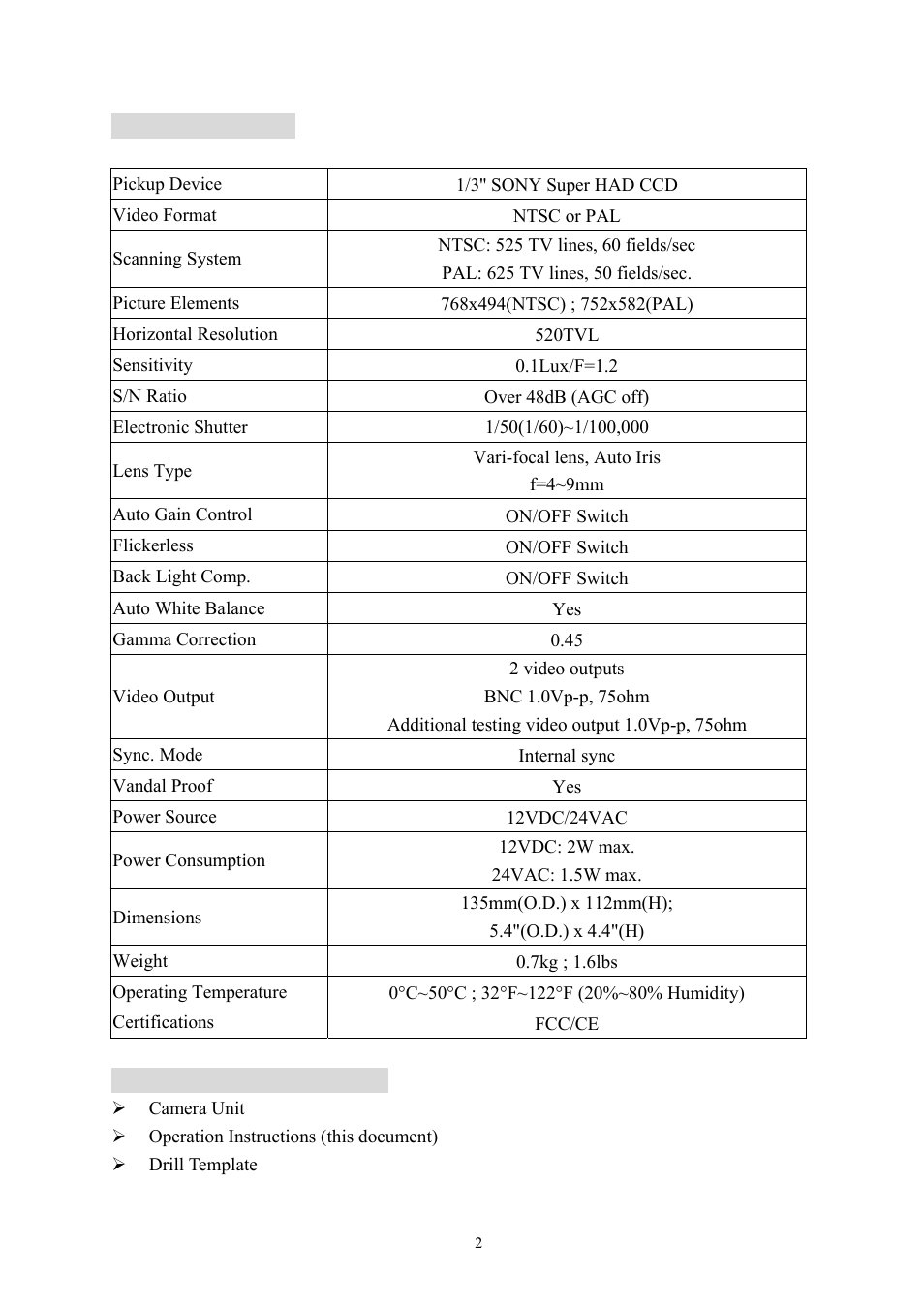 EverFocus EFD300 User Manual | Page 3 / 10