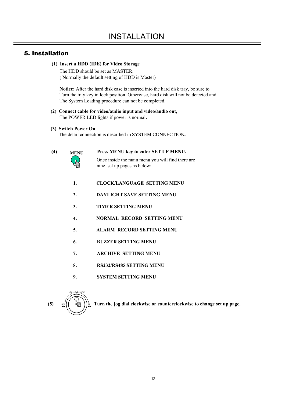Installation | EverFocus DVR-100H User Manual | Page 18 / 55
