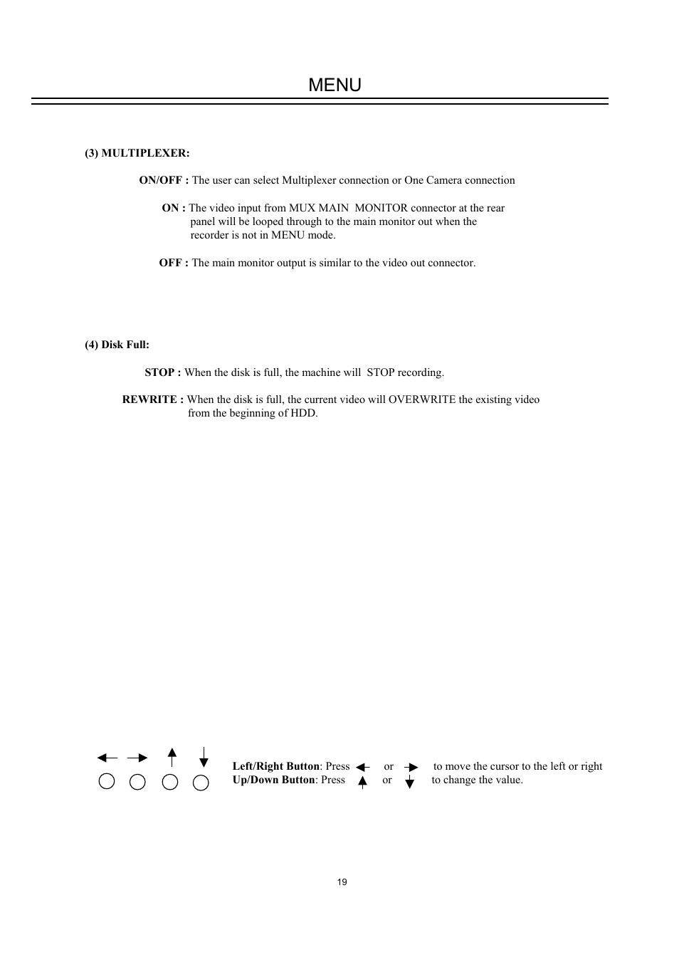 Menu | EverFocus DVR-100H User Manual | Page 25 / 55