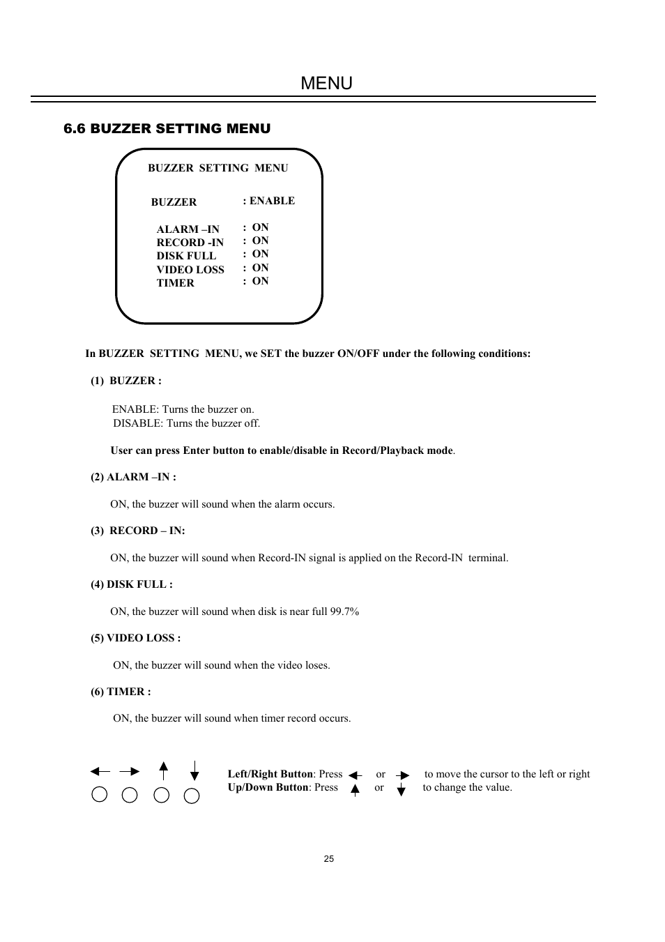 Menu | EverFocus DVR-100H User Manual | Page 31 / 55
