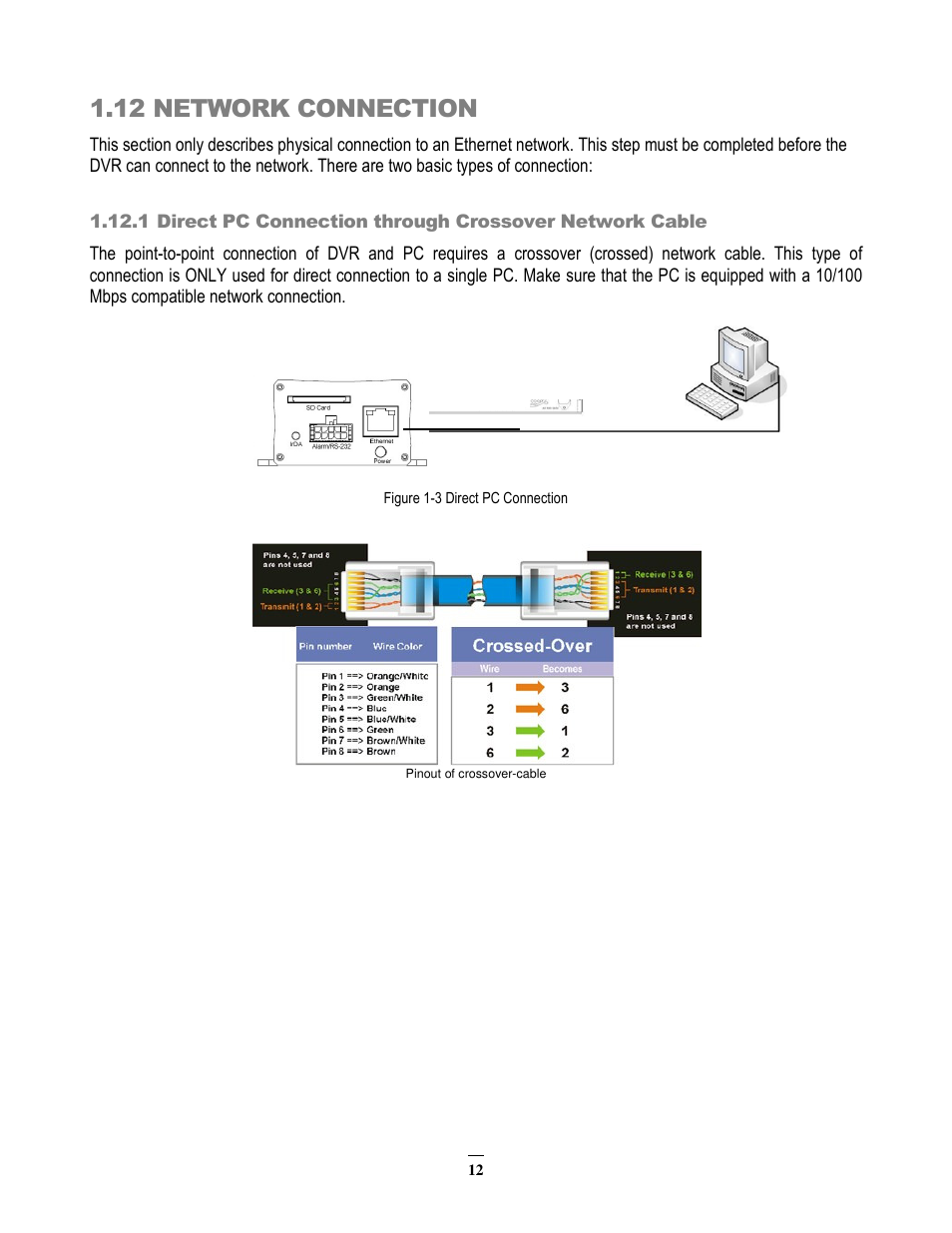 12 network connection | EverFocus EMV200 User Manual | Page 19 / 102