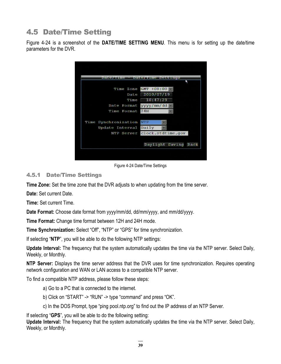 5 date/time setting | EverFocus EMV200 User Manual | Page 46 / 102