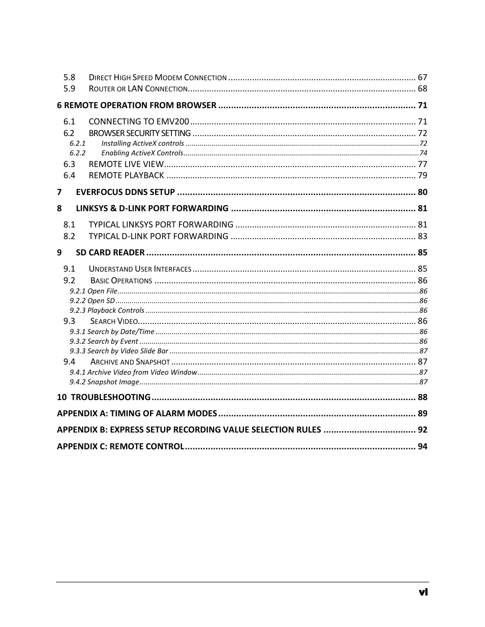 EverFocus EMV200 User Manual | Page 7 / 102