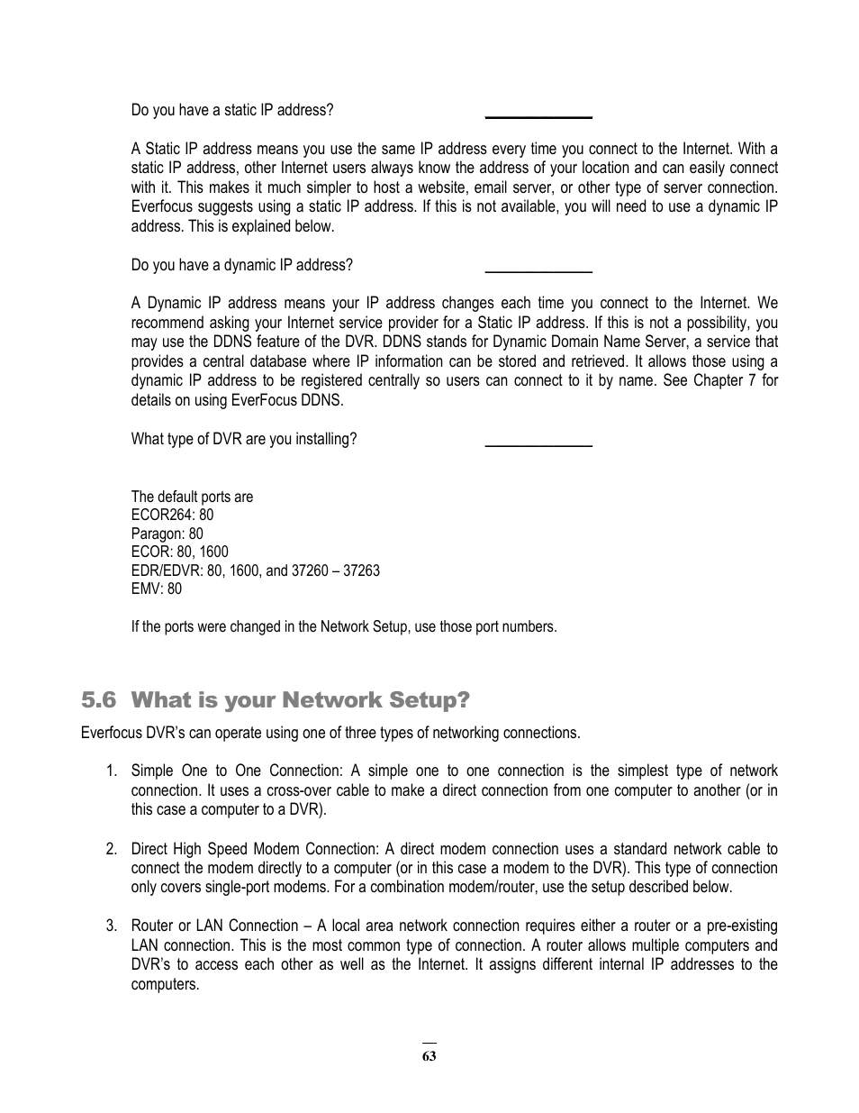 6 what is your network setup | EverFocus EMV200 User Manual | Page 70 / 102