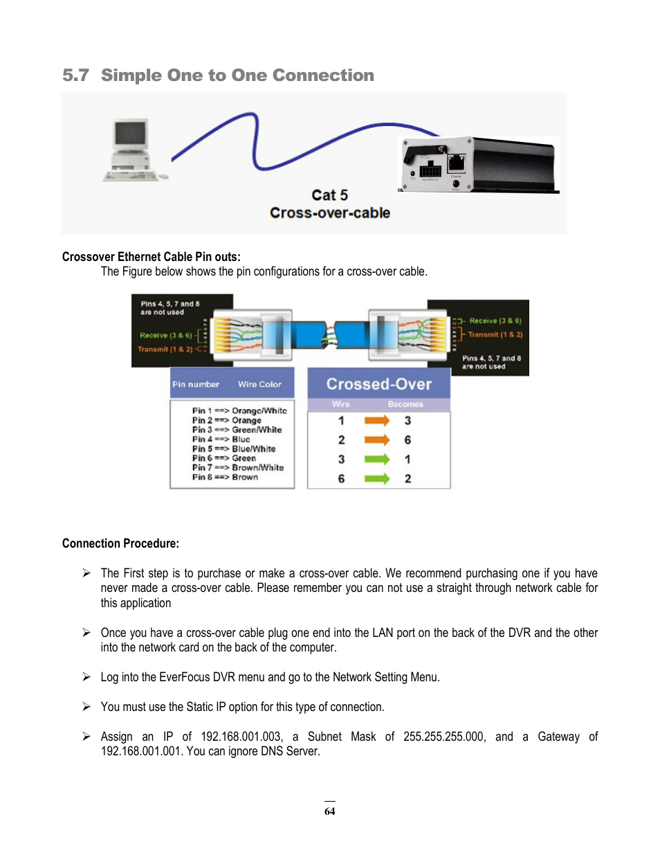 7 simple one to one connection | EverFocus EMV200 User Manual | Page 71 / 102